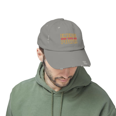 Emerge With Power Unisex Distressed Cap
