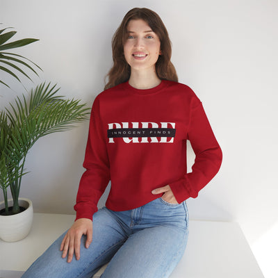 Pure Innocent Finds Unisex Heavy Blend™ Crewneck Sweatshirt, White
