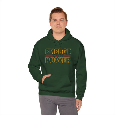 Emerge With Power Unisex Heavy Blend™ Hooded Sweatshirt, Block Design