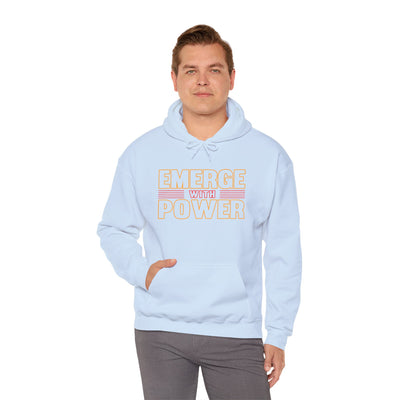 Emerge With Power Unisex Heavy Blend™ Hooded Sweatshirt, Block Design