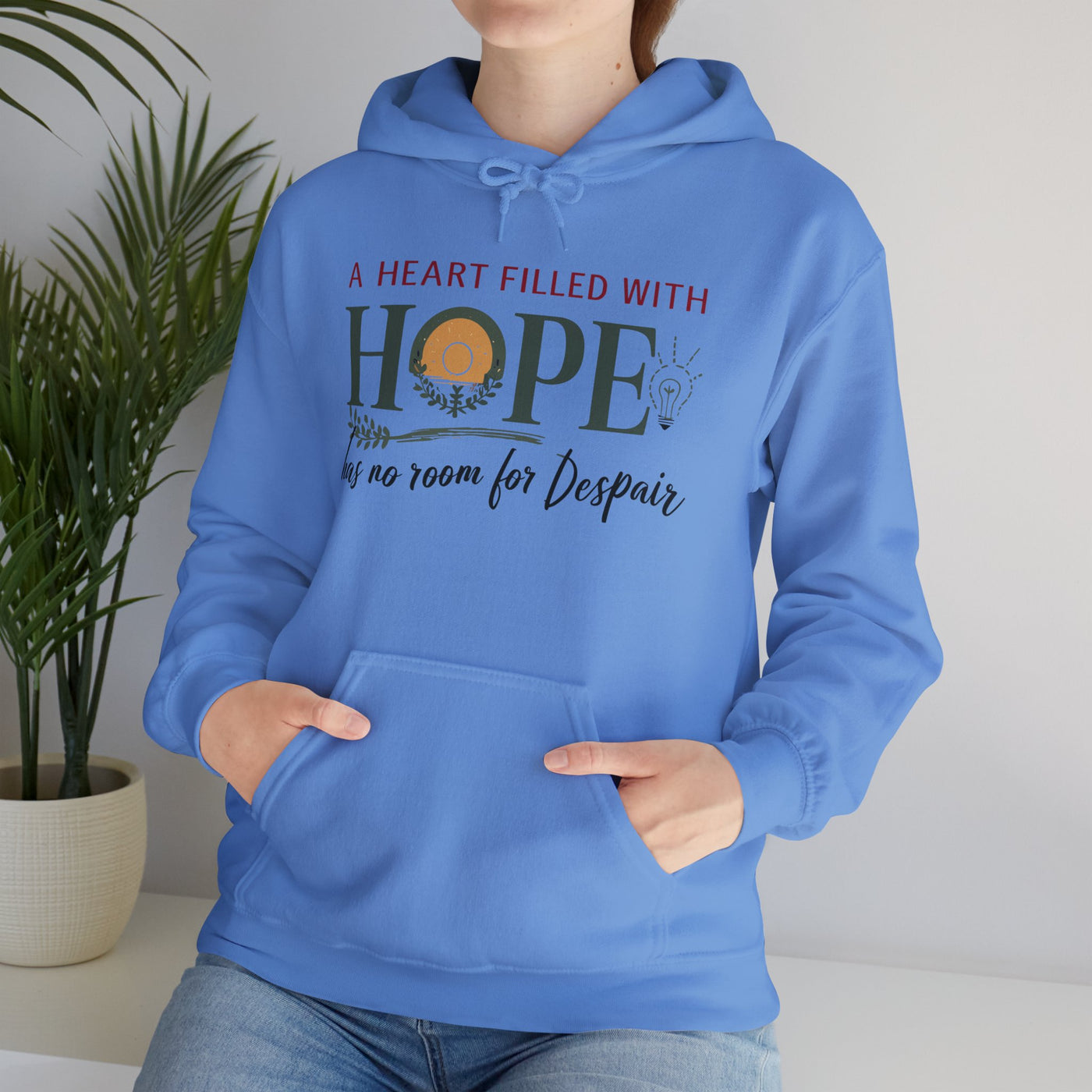 A Heart Filled With Hope Unisex Heavy Blend™ Hooded Sweatshirt