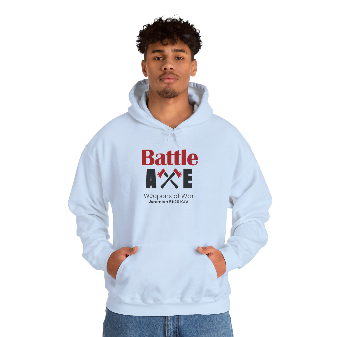 Battle Axe Weapons Of War Unisex Heavy Blend™ Hooded Sweatshirt