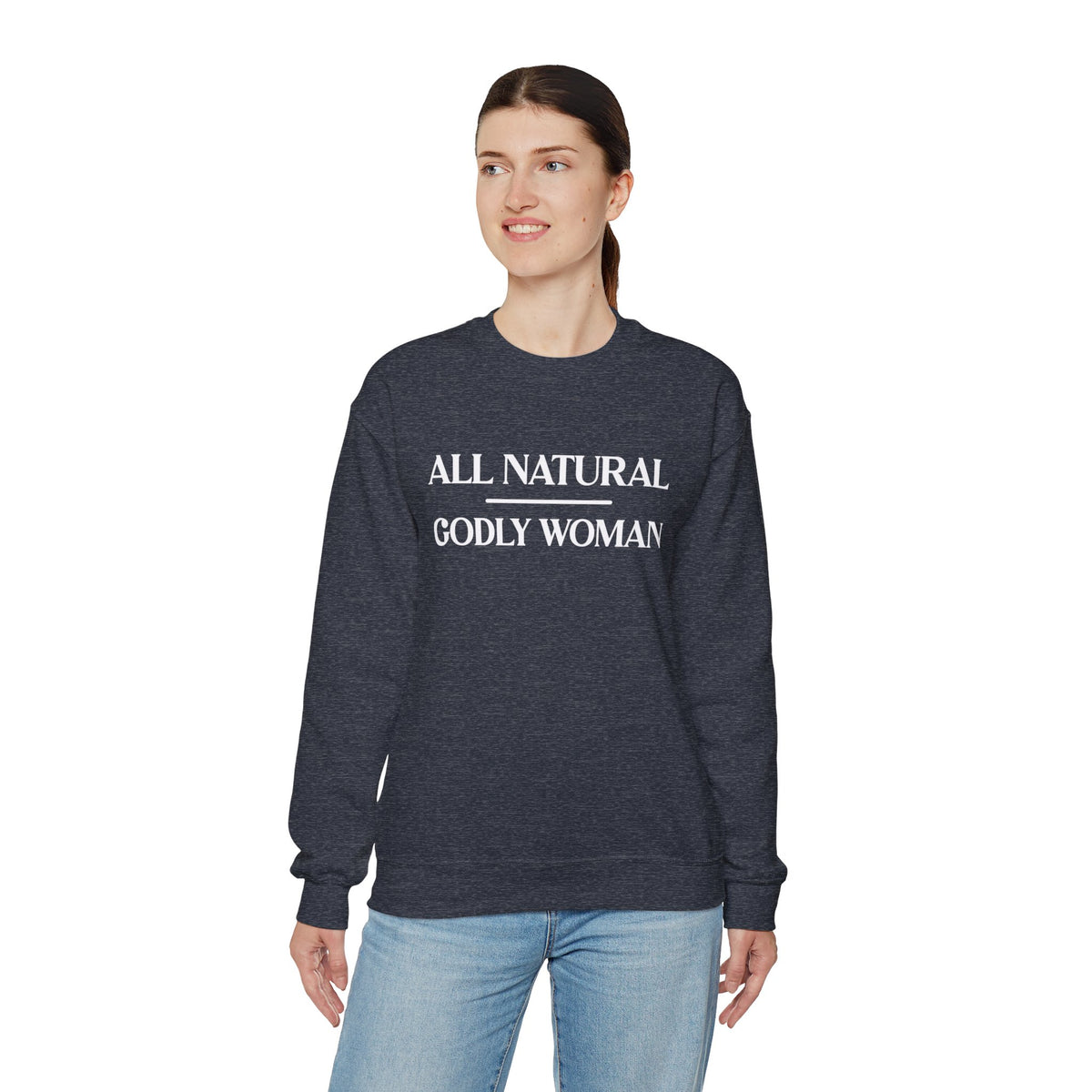 All Natural Godly Woman Heavy Blend™ Crewneck Sweatshirt