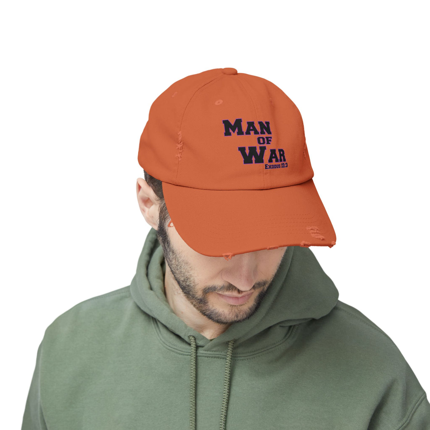 Man Of War Unisex Distressed Cap