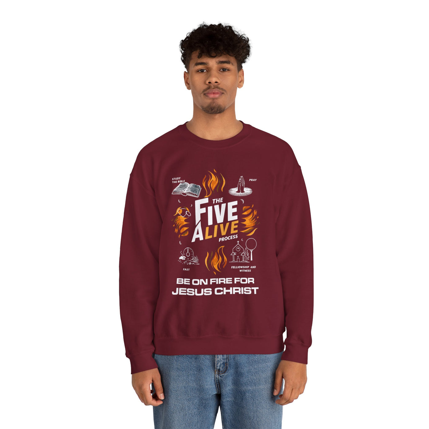 The Five Alive Process Unisex Heavy Blend™ Crewneck Sweatshirt