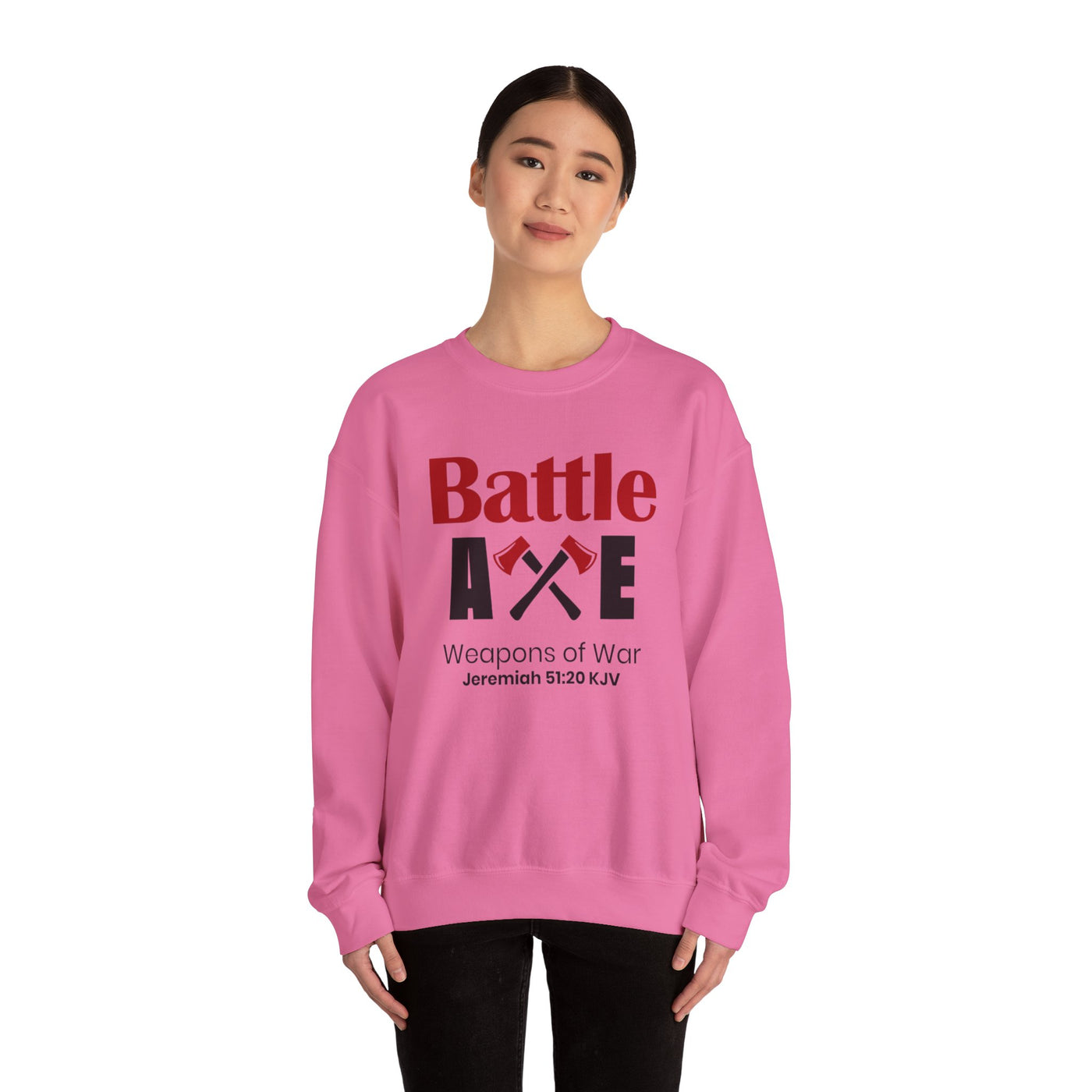 Battle Axe Weapons Of War Unisex Heavy Blend™ Crewneck Sweatshirt