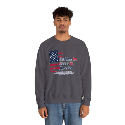 Justice For Jesus In America Unisex Heavy Blend™ Crewneck Sweatshirt