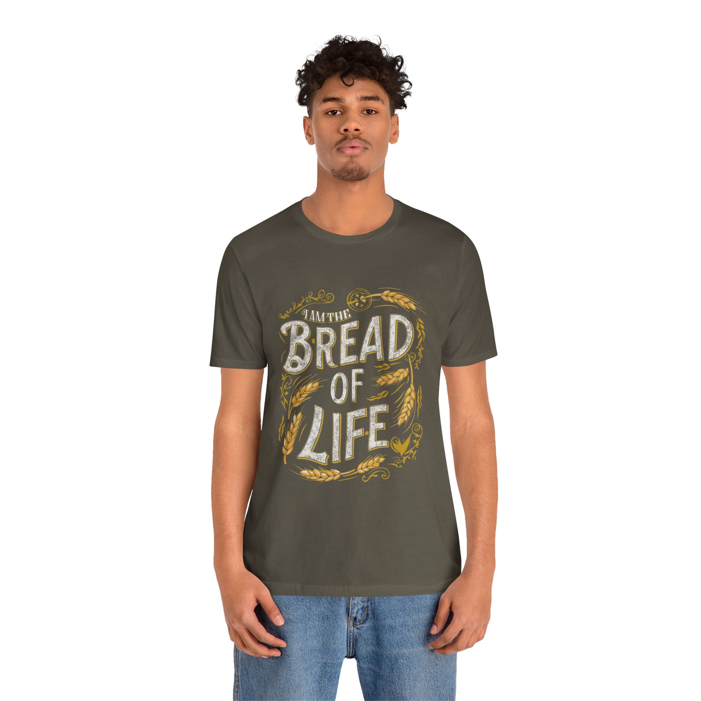 Bread of Life Unisex Jersey Short Sleeve Tee, Aesthetic Design