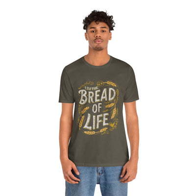 Bread of Life Unisex Jersey Short Sleeve Tee, Aesthetic Design