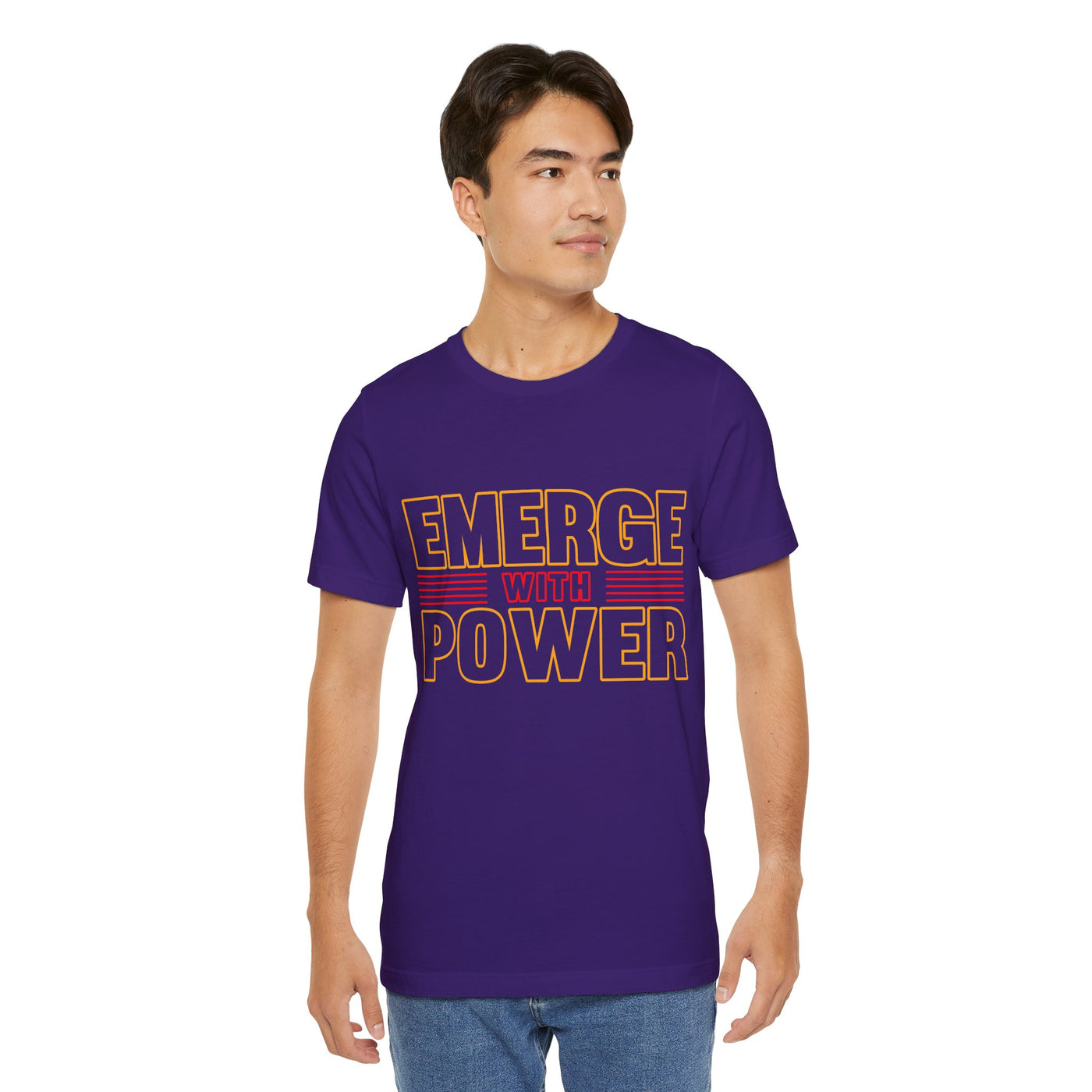 Emerge with power Unisex Jersey Short Sleeve Tee