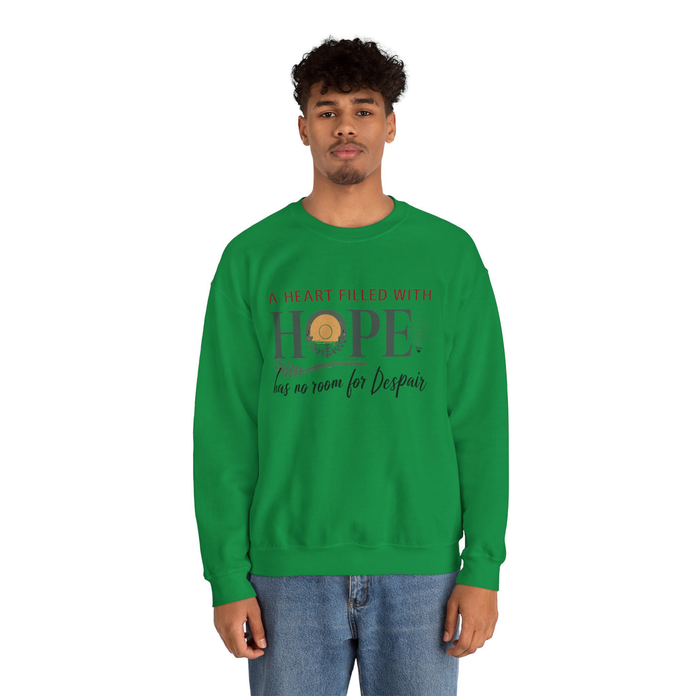 A Heart Filled With Hope Unisex Heavy Blend™ Crewneck Sweatshirt