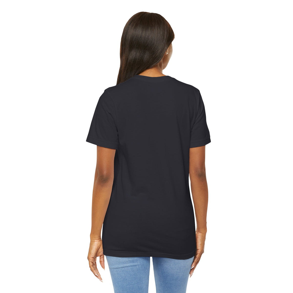 My God Made Me 100% Real Woman Jersey Short Sleeve Tee, American Flag Designs