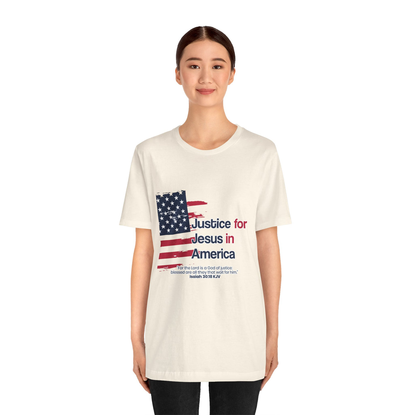 Justice For Jesus In America Unisex Jersey Short Sleeve Tee