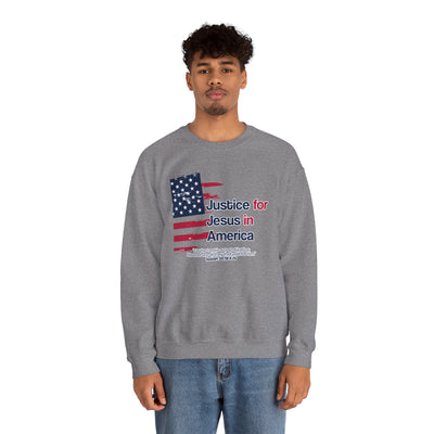 Justice For Jesus In America Unisex Heavy Blend™ Crewneck Sweatshirt