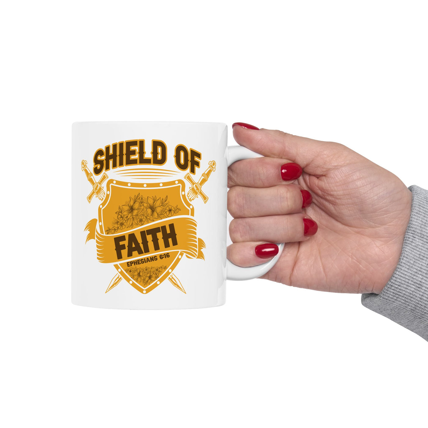 Shield Of Faith Ceramic Mug, (11oz, 15o z)
