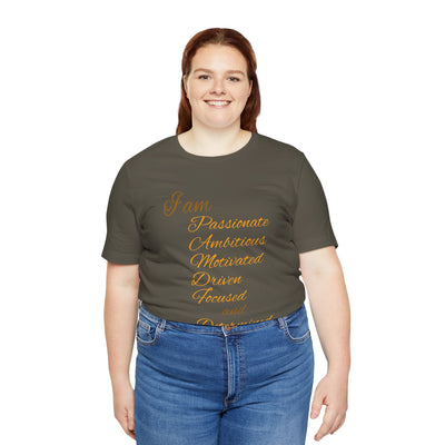 I Am Determined Unisex Jersey Short Sleeve Tee