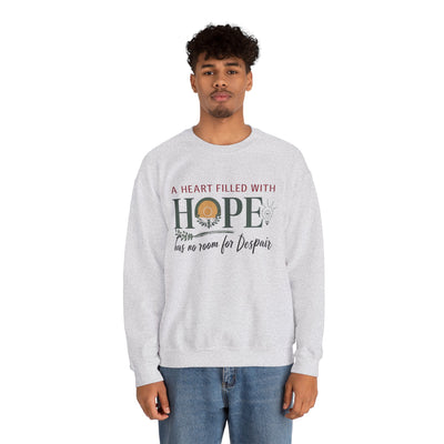 A Heart Filled With Hope Unisex Heavy Blend™ Crewneck Sweatshirt