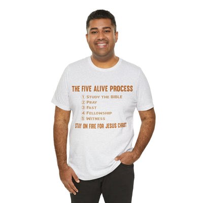 Five Alive Process Text Based Unisex Jersey Short Sleeve Tee