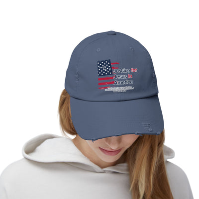 Justice For Jesus In America Unisex Distressed Cap