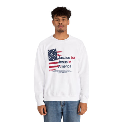 Justice For Jesus In America Unisex Heavy Blend™ Crewneck Sweatshirt