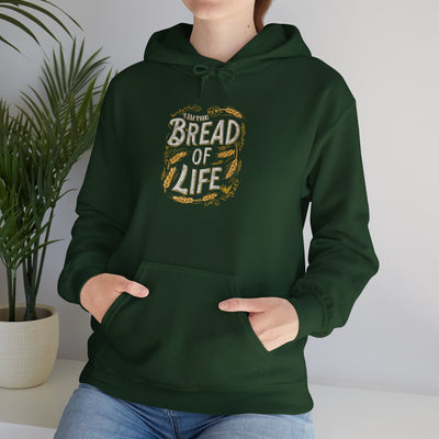Bread Of Life Unisex Heavy Blend™ Hooded Sweatshirt, Aesthetic Design