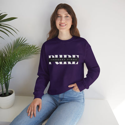 Pure Innocent Finds Unisex Heavy Blend™ Crewneck Sweatshirt, White