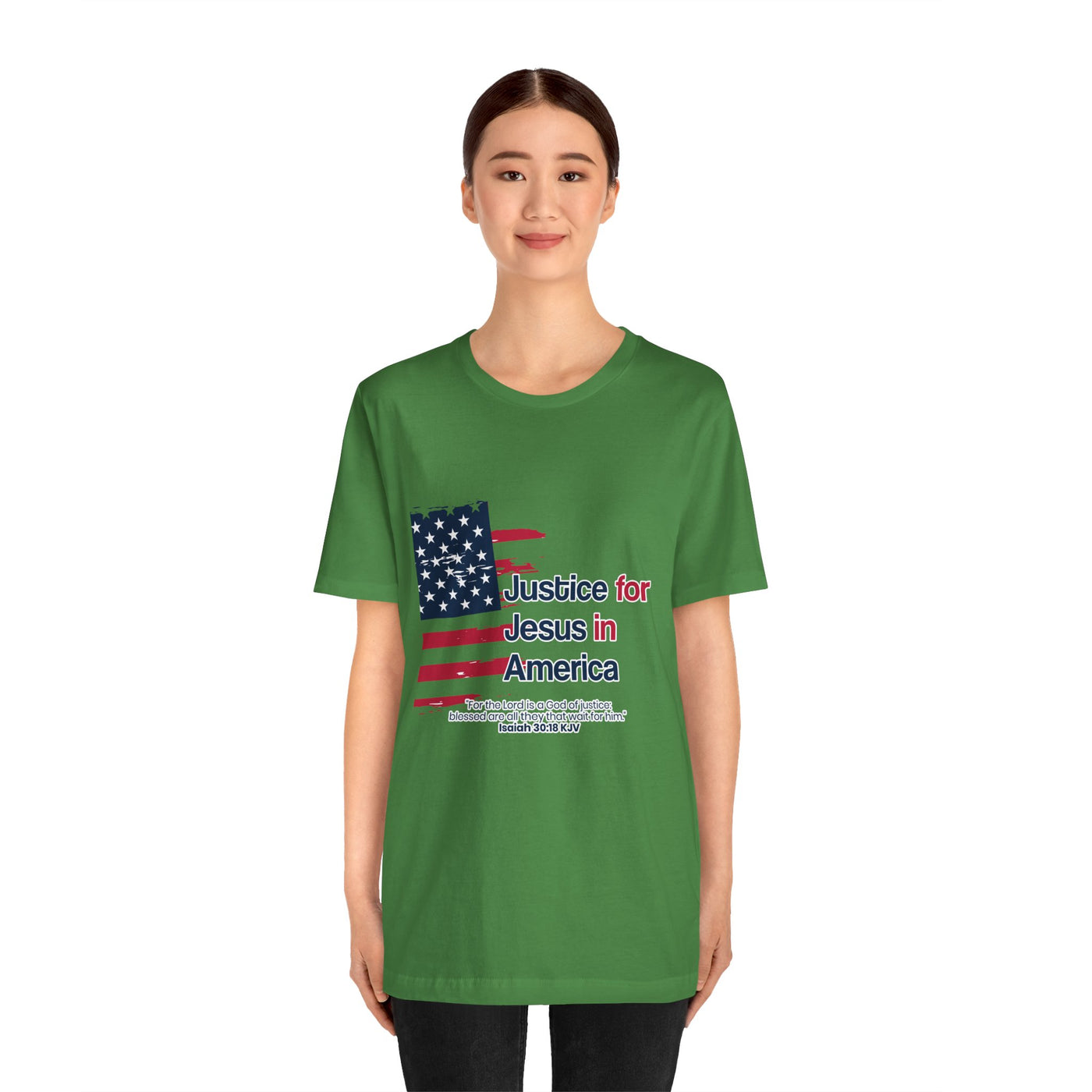 Justice For Jesus In America Unisex Jersey Short Sleeve Tee