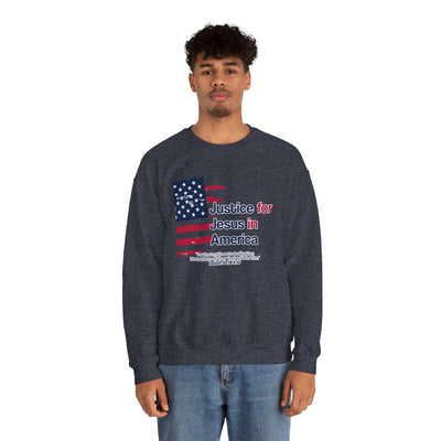 Justice For Jesus In America Unisex Heavy Blend™ Crewneck Sweatshirt