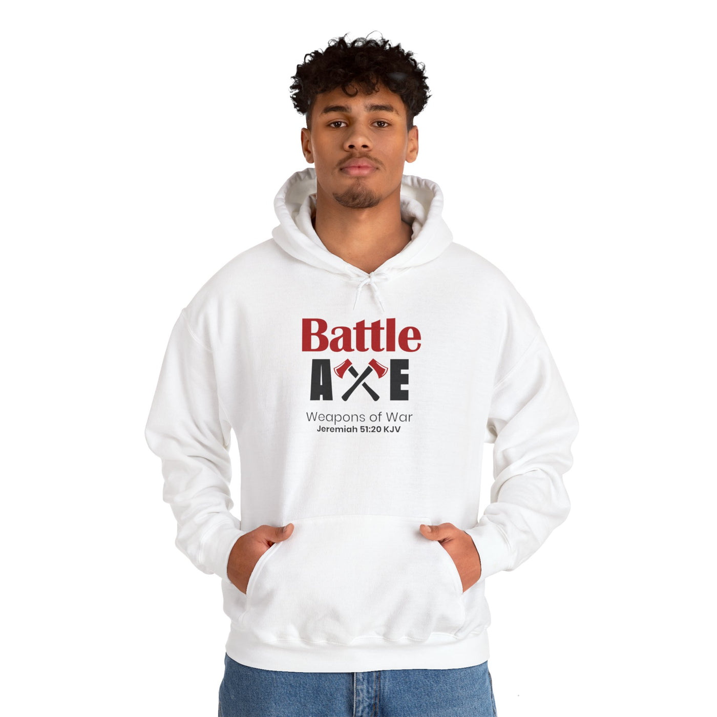 Battle Axe Weapons Of War Unisex Heavy Blend™ Hooded Sweatshirt