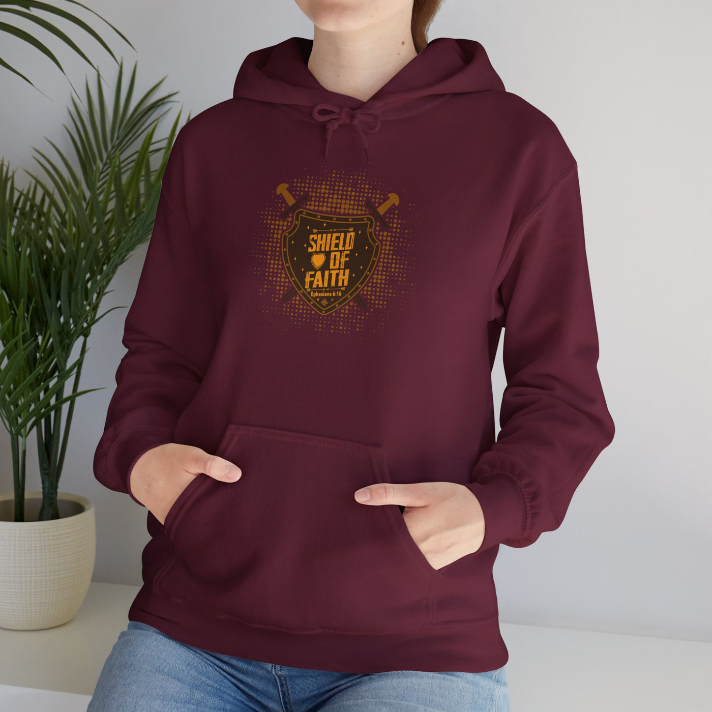 Shield Of Faith Unisex Heavy Blend™ Hooded Sweatshirt