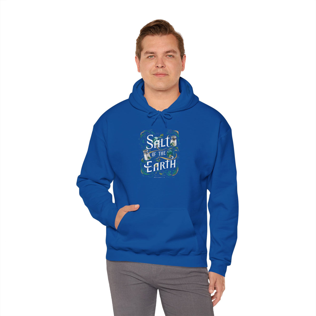 Salt Of The Earth Matthew 5:13 Unisex Heavy Blend™ Hooded Sweatshirt, Abstract design