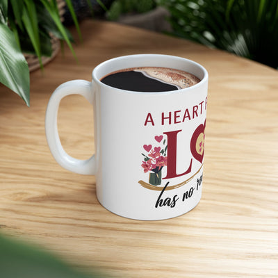 A Heart Filled With Love Ceramic Mug, (11oz, 15oz)