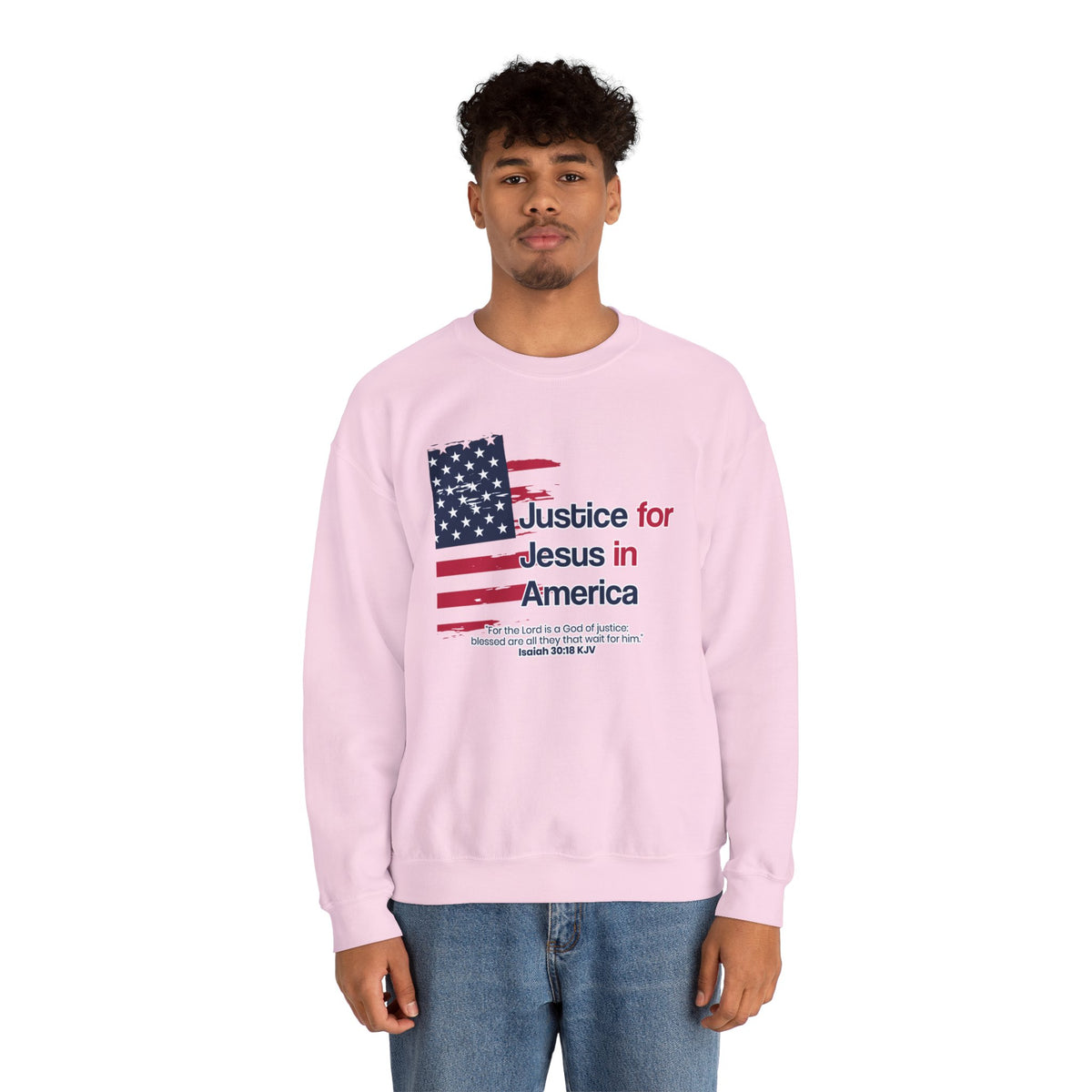 Justice For Jesus In America Unisex Heavy Blend™ Crewneck Sweatshirt