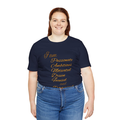 I Am Determined Unisex Jersey Short Sleeve Tee