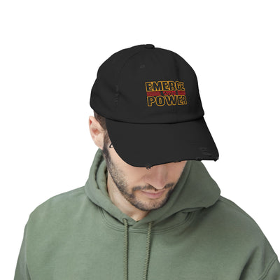 Emerge With Power Unisex Distressed Cap