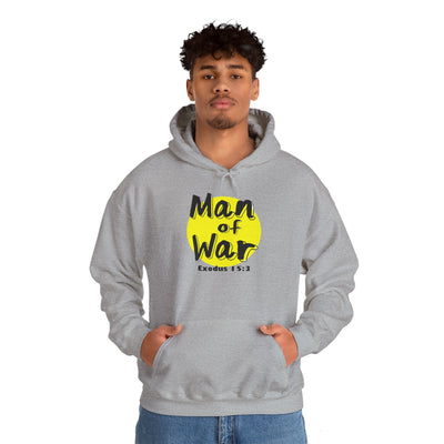 Man Of War Exodus 15:3 Unisex Heavy Blend™ Hooded Sweatshirt, Winter Wear