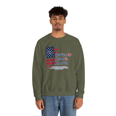 Justice For Jesus In America Unisex Heavy Blend™ Crewneck Sweatshirt