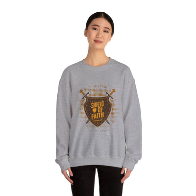Shield Of Faith Unisex Heavy Blend™ Crewneck Sweatshirt, Dot Design