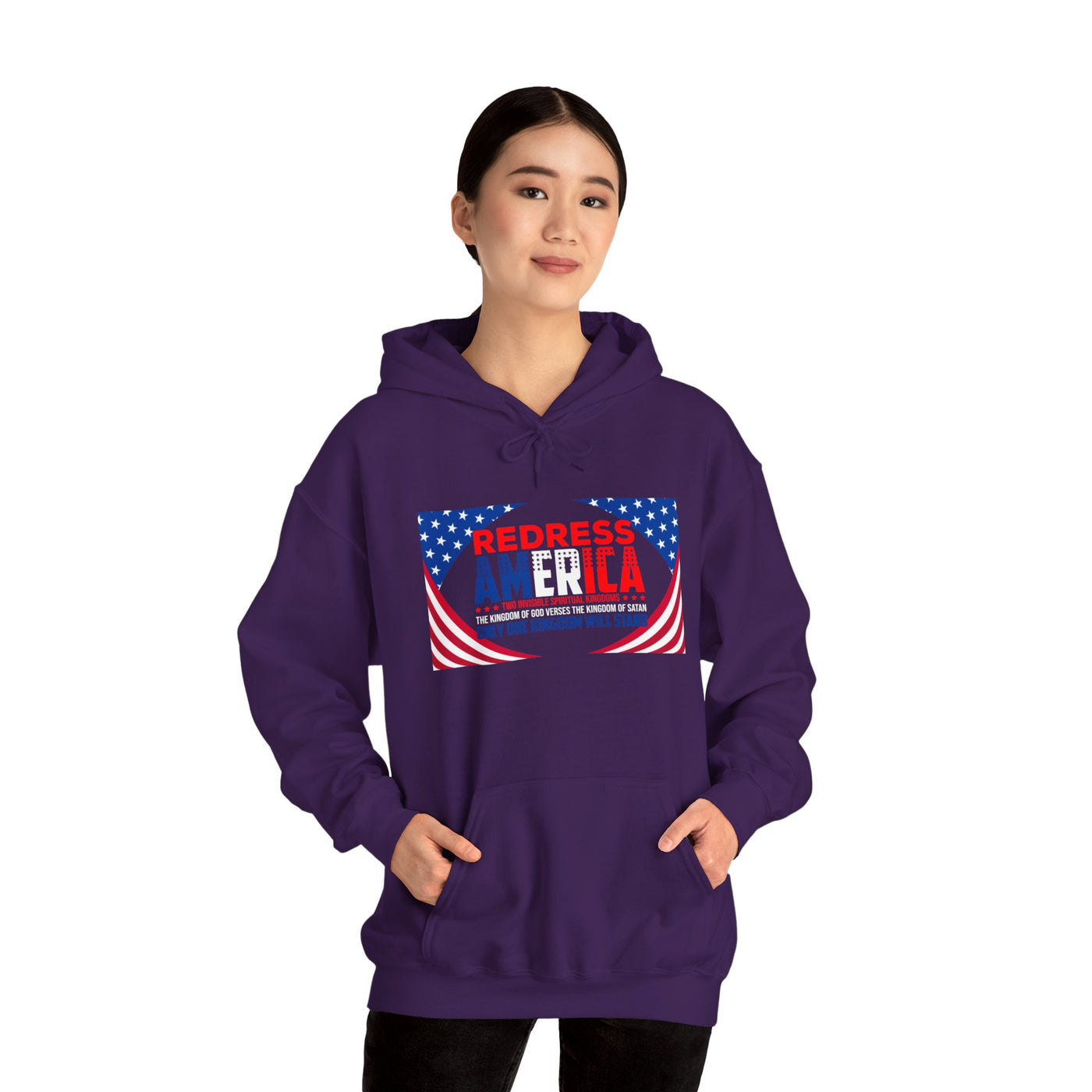 Redress America Unisex Heavy Blend™ Hooded Sweatshirt, American Stars