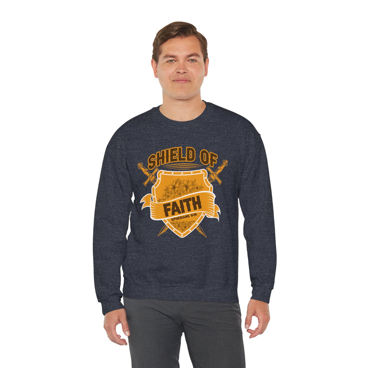 Shield Of Faith Unisex Heavy Blend™ Crewneck Sweatshirt