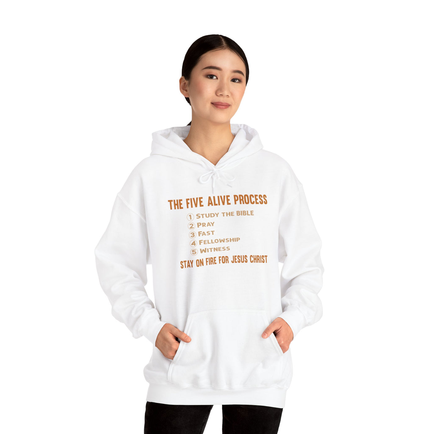 The Five Alive Process Text Based Unisex Heavy Blend™ Hooded Sweatshirt Unisex
