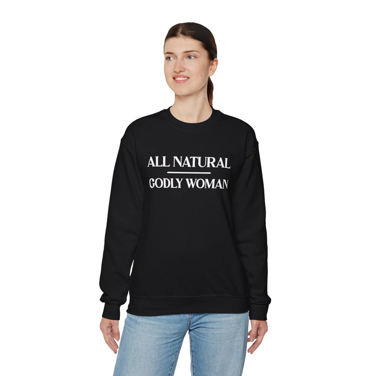 All Natural Godly Woman Heavy Blend™ Crewneck Sweatshirt