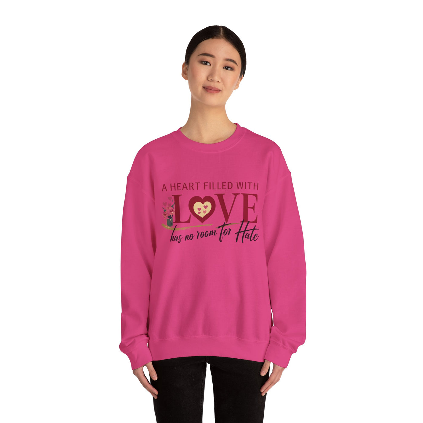 A Heart Filled With Love Unisex Heavy Blend™ Crewneck Sweatshirt