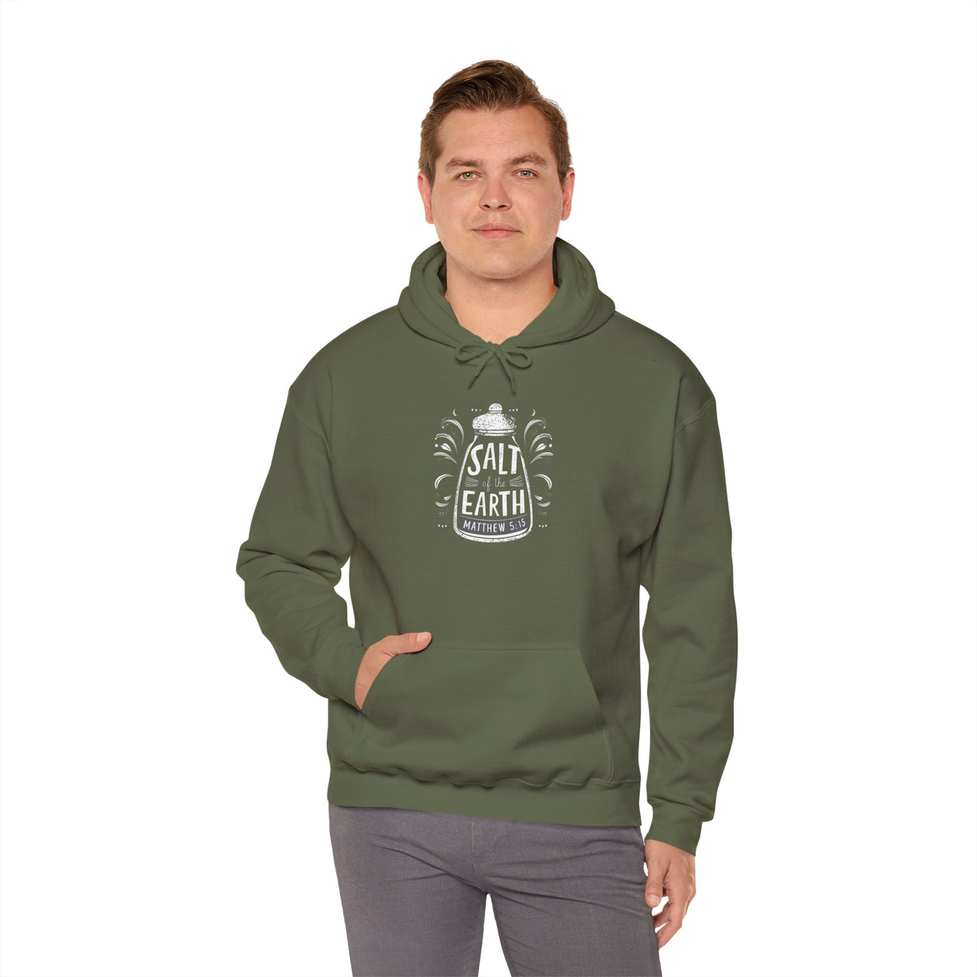 Salt Of The Earth Matthew 5:13 Unisex Heavy Blend™ Hooded Sweatshirt, Winter Wear