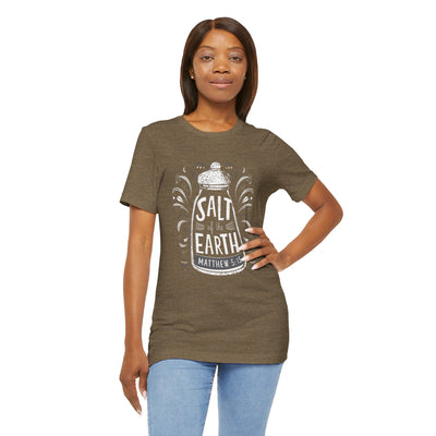 Salt Of The Earth Matthew 5:13 Unisex Jersey Short Sleeve Tee