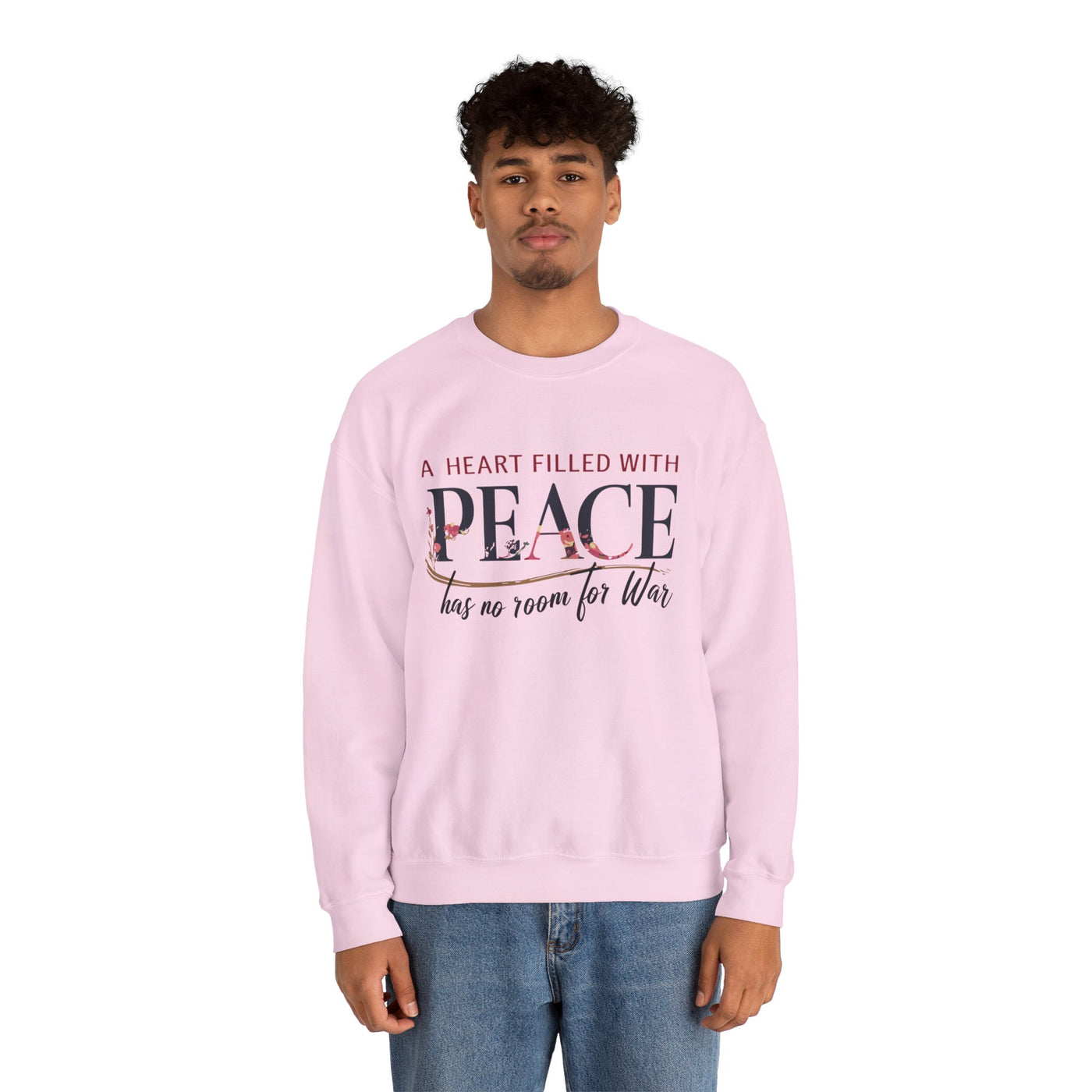 A Heart Filled With Peace Unisex Heavy Blend™ Crewneck Sweatshirt