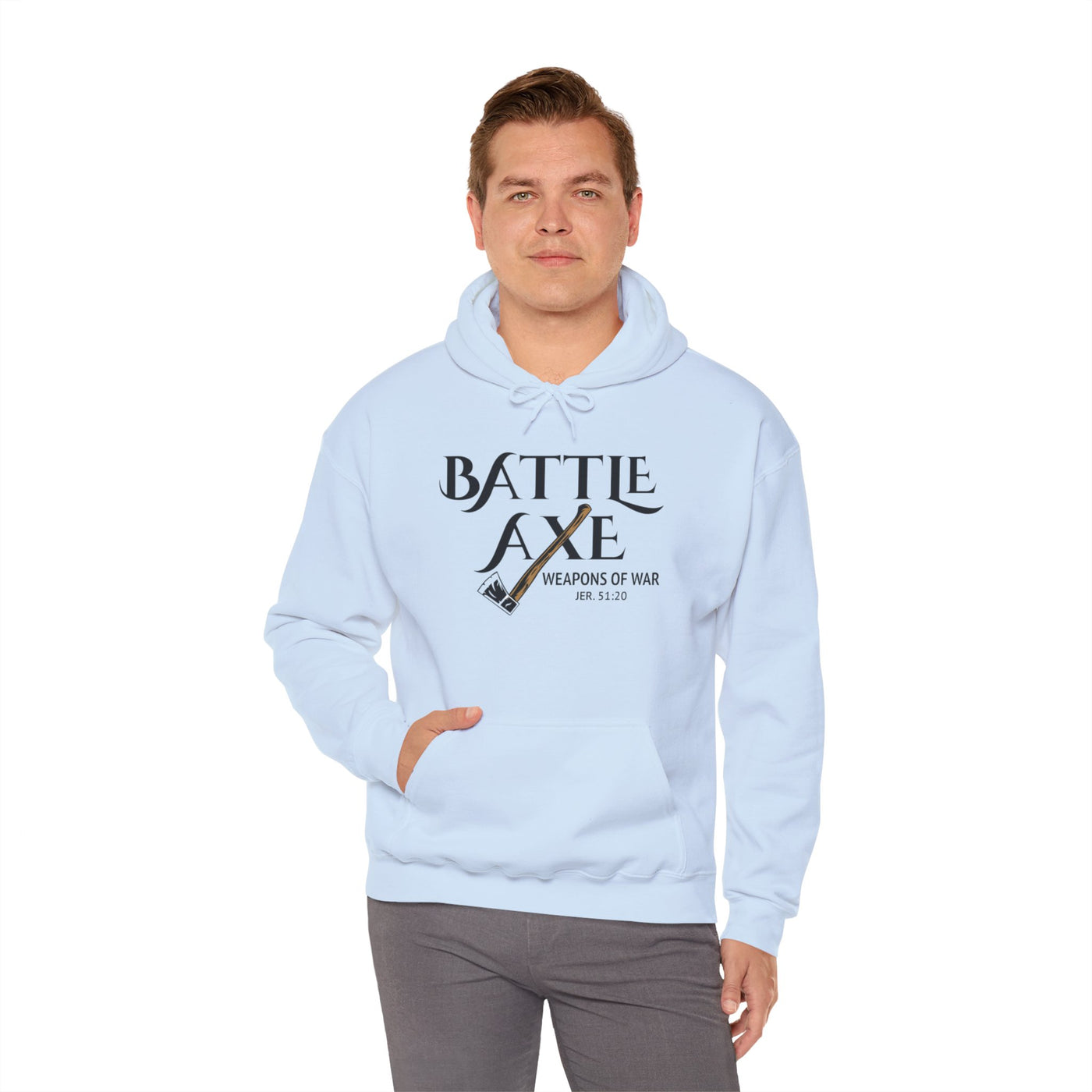 Battle Axe Jeremiah 51:20 Unisex Heavy Blend™ Hooded Sweatshirt