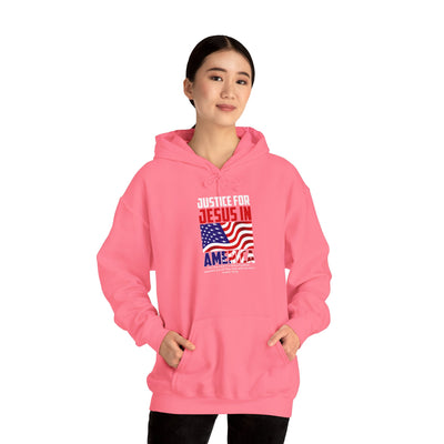 Justice For Jesus In America Unisex Heavy Blend™ Hooded Sweatshirt, Winter Wear