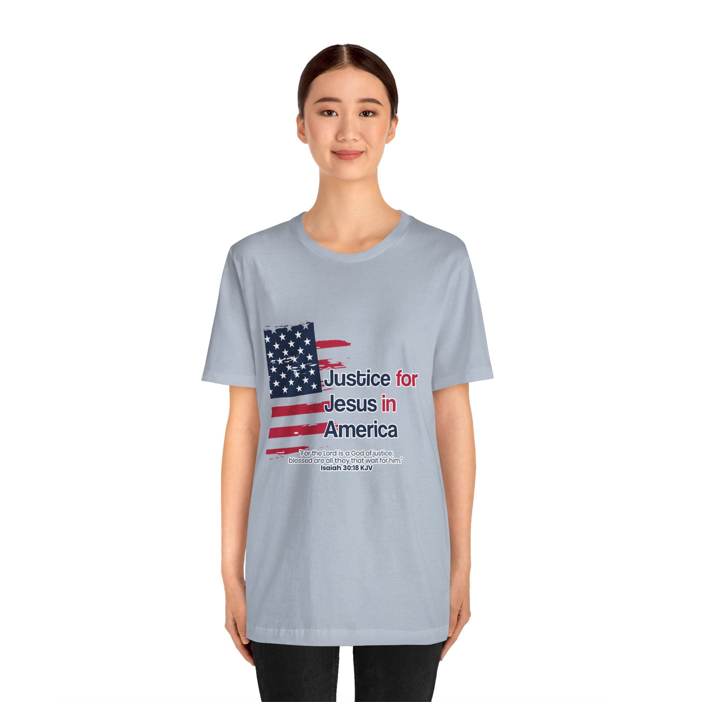 Justice For Jesus In America Unisex Jersey Short Sleeve Tee