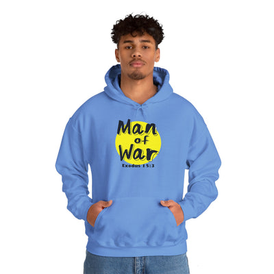Man Of War Exodus 15:3 Unisex Heavy Blend™ Hooded Sweatshirt, Winter Wear